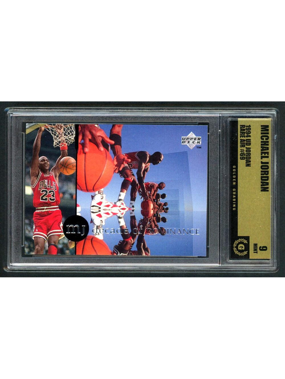 1994 Upper Deck MJ Rare Air #69 Michael Jordan Bulls HOF Graded Mint 9